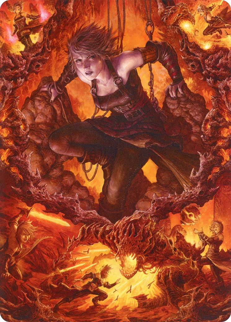 Nahiri, Heir of the Ancients // Nahiri, Heir of the Ancients (AZNR-004) - Zendikar Rising Art Series (Borderless)-1