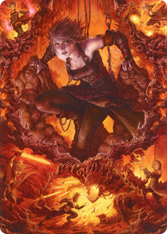 Nahiri, Heir of the Ancients // Nahiri, Heir of the Ancients (AZNR-004) - Zendikar Rising Art Series (Borderless) Foil-1