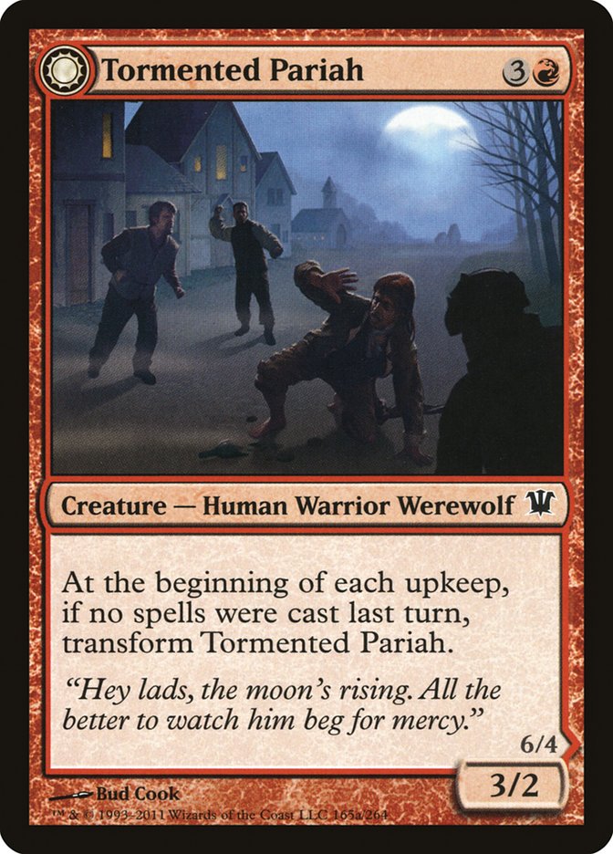 Tormented Pariah // Rampaging Werewolf [Innistrad]-1