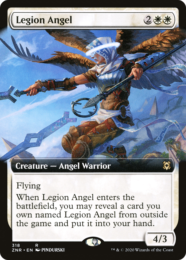 Legion Angel (Extended Art) [Zendikar Rising]-1