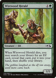Wirewood Herald (DD3-) - Duel Decks Anthology: Elves vs. Goblins Foil-1