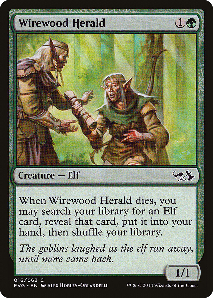 Wirewood Herald (DD3-) - Duel Decks Anthology: Elves vs. Goblins-1