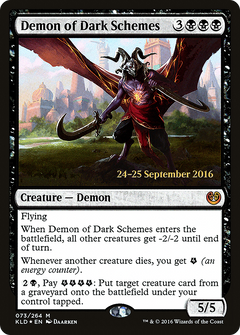Demon of Dark Schemes [Kaladesh Prerelease Promos]-1