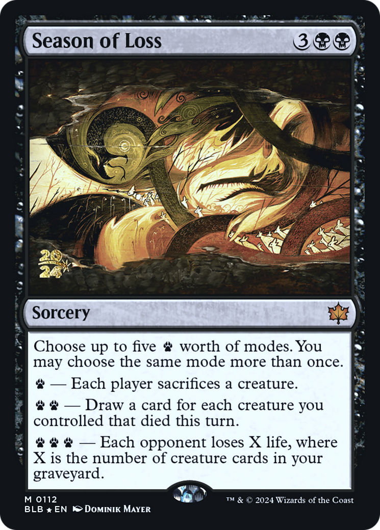 Season of Loss [Bloomburrow Prerelease Promos]-1