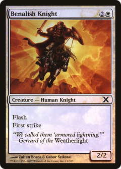 Benalish Knight (10E-11★) - Tenth Edition Foil-1