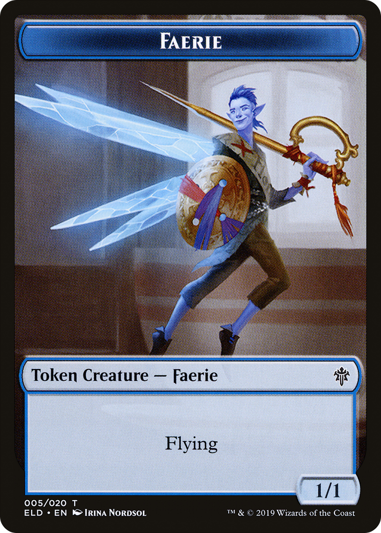 Faerie (TELD-005) - Throne of Eldraine Tokens Foil-1