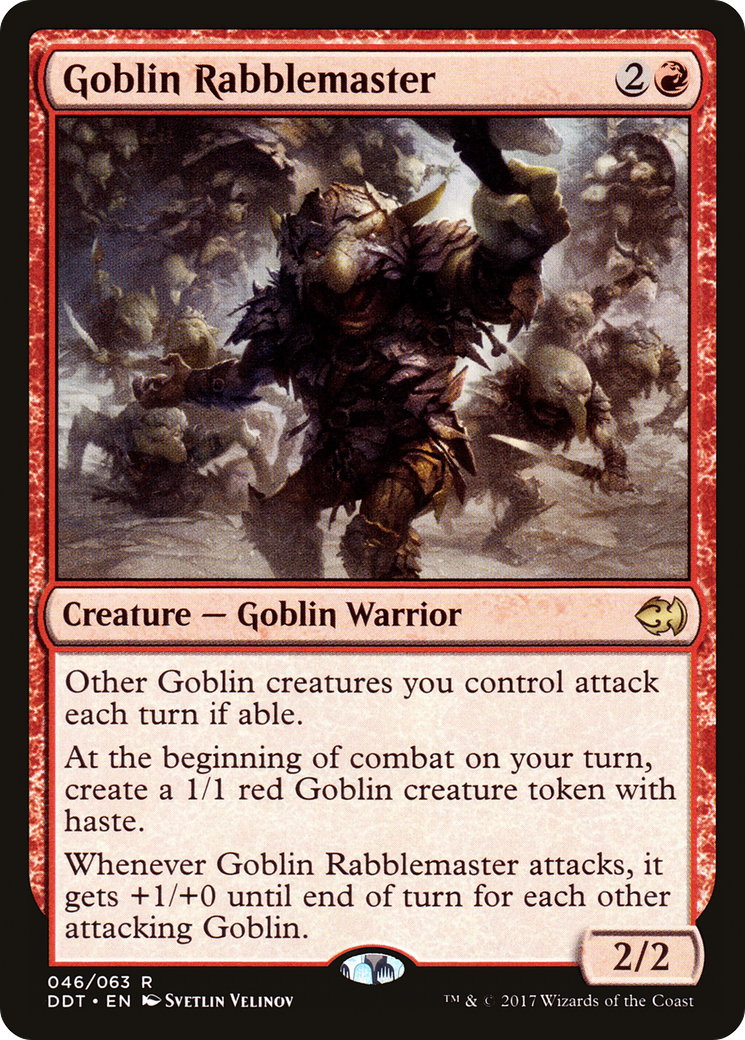 Goblin Rabblemaster [Duel Decks: Merfolk vs. Goblins]-1