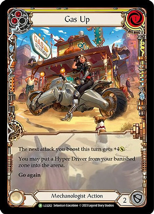 Gas Up (Yellow) [LGS203] (Promo)  Rainbow Foil-1