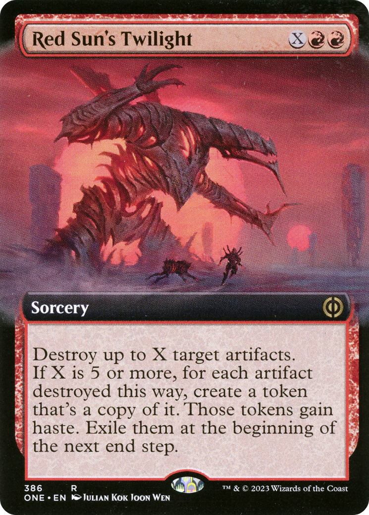 Red Sun's Twilight (Extended Art) [Phyrexia: All Will Be One]-1