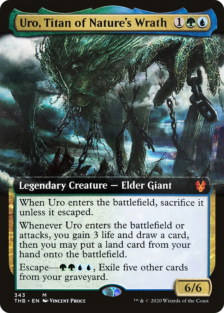 Uro, Titan of Nature's Wrath (Extended Art) (THB-343) - Theros Beyond Death: (Extended Art) Foil-1