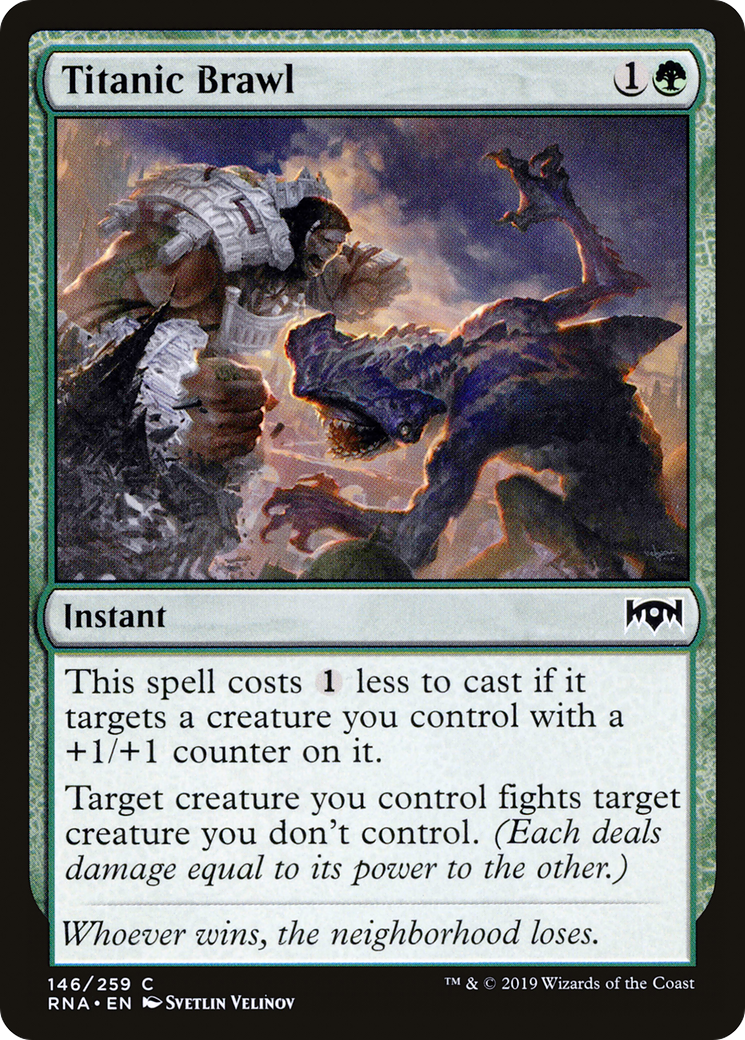 Titanic Brawl [Ravnica Allegiance]-1