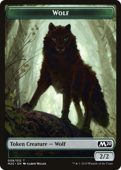 Wolf Token (M20-008) - Core Set 2020 Tokens-1