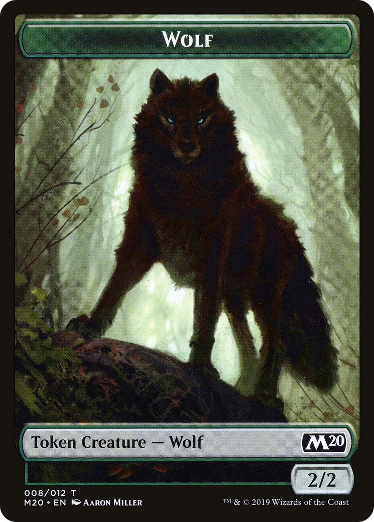 Wolf Token (M20-008) - Core Set 2020 Tokens-1
