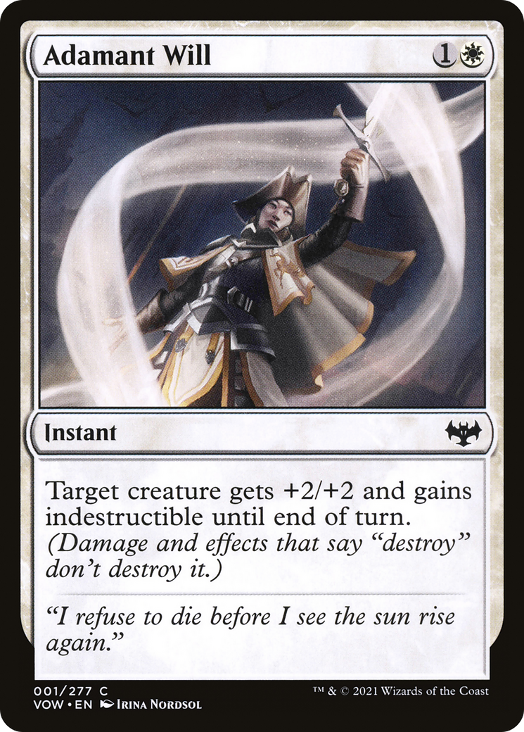 Adamant Will [Innistrad: Crimson Vow]-1