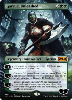 Garruk, Unleashed (Borderless) [Core Set 2021]-1