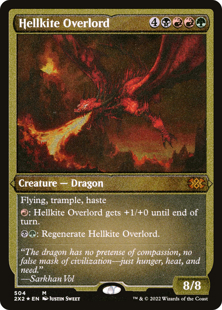 Hellkite Overlord (Foil Etched) [Double Masters 2022]-1