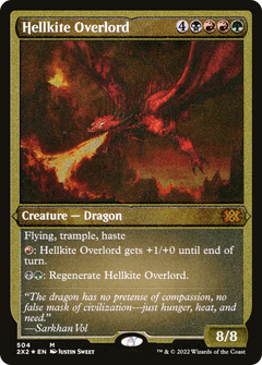 Hellkite Overlord (Foil Etched) [Double Masters 2022]-1