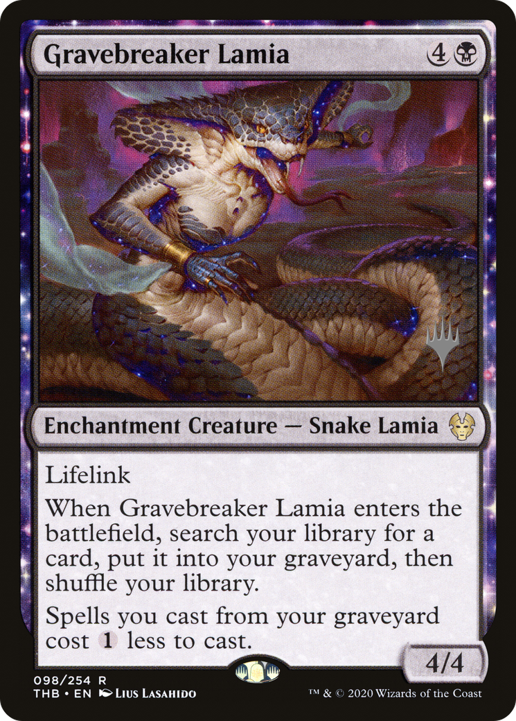 Gravebreaker Lamia (Promo Pack) [Theros Beyond Death Promos]-1