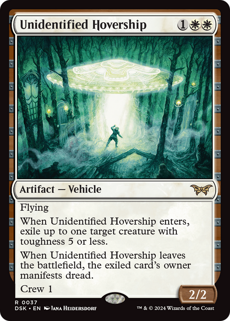 Unidentified Hovership (DSK-037) - Duskmourn: House of Horror Foil-1