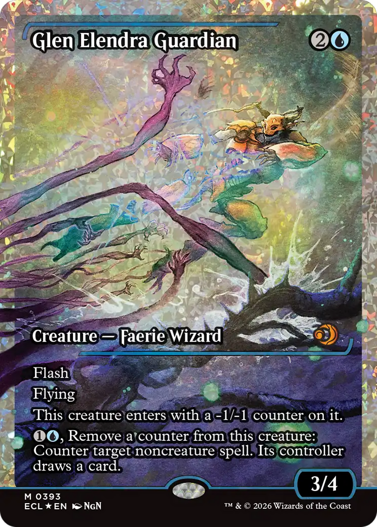 Glen Elendra Guardian (0393) (Showcase) (Fracture Foil) [Lorwyn Eclipsed]-1