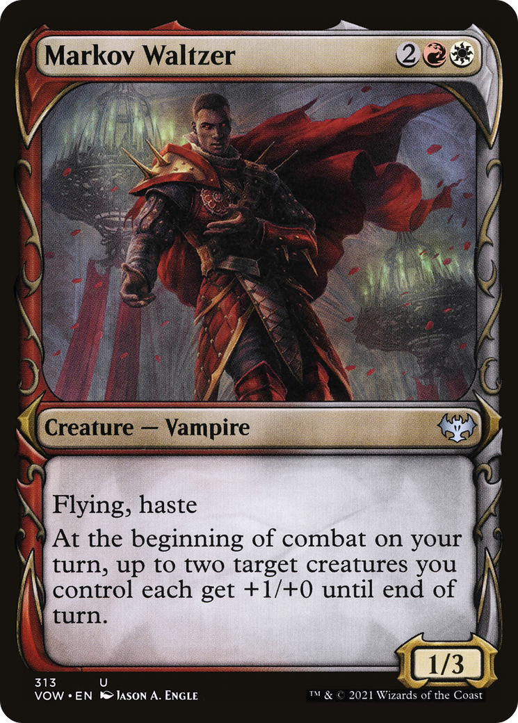 Markov Waltzer (Showcase Fang Frame) [Innistrad: Crimson Vow]-1