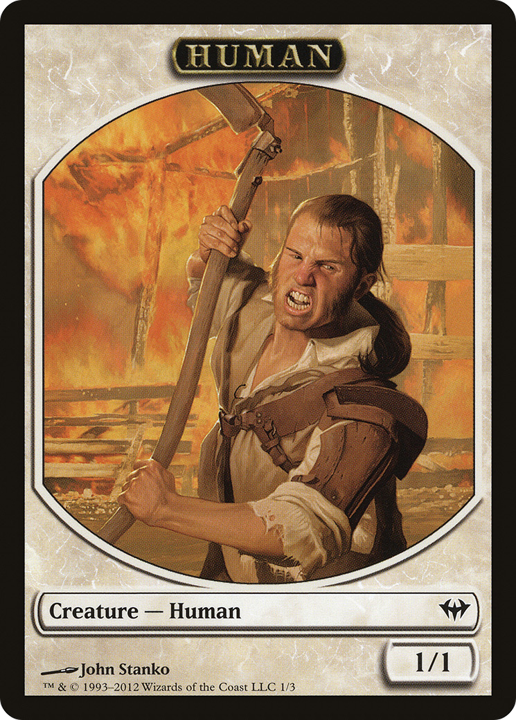 Human Token [Dark Ascension Tokens]-1
