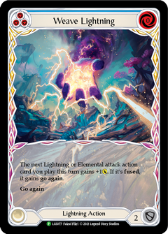 Weave Lightning (Blue) [LGS077] (Promo)  Rainbow Foil-1