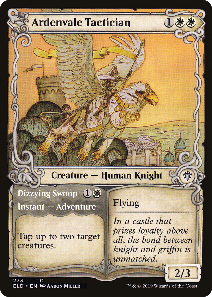 Ardenvale Tactician // Dizzying Swoop (Showcase) [Throne of Eldraine]-1