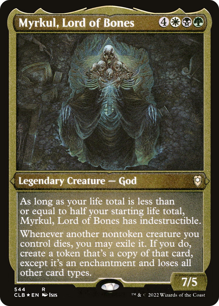 Myrkul, Lord of Bones (CLB-544) - Commander Legends: Battle for Baldur's Gate Etched Foil-1