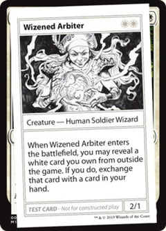 Wizened Arbiter (2021 Edition) [Mystery Booster Playtest Cards]-1