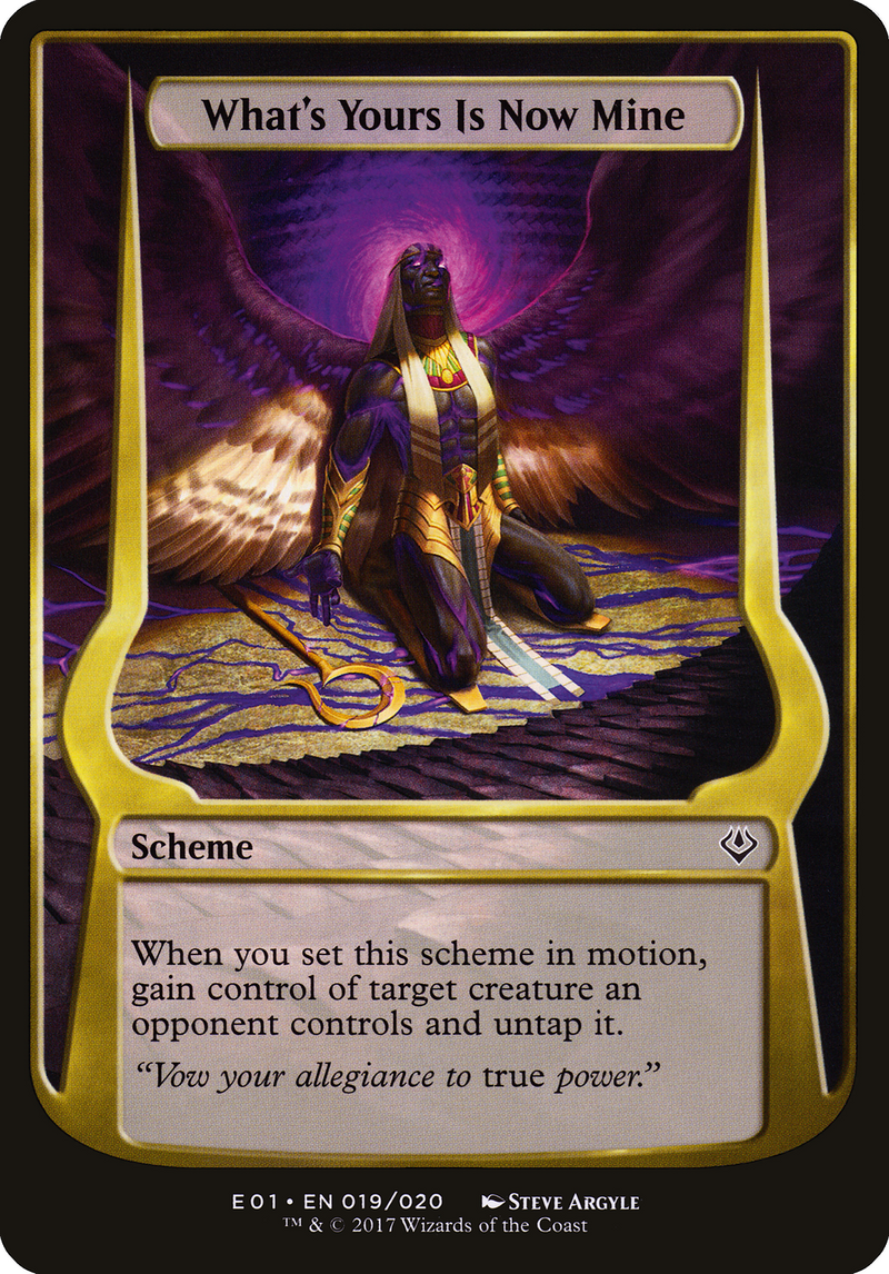 What's Yours Is Now Mine (Archenemy: Nicol Bolas) (OVER-019) - Archenemy: Nicol Bolas Schemes-1