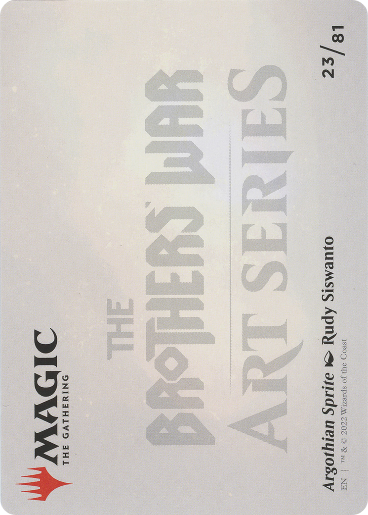 Argothian Sprite // Argothian Sprite (ABRO-023) - The Brothers' War Art Series (Borderless) Foil-2