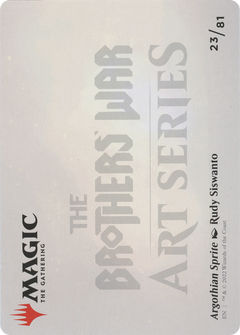 Argothian Sprite // Argothian Sprite (ABRO-023) - The Brothers' War Art Series (Borderless) Foil-2