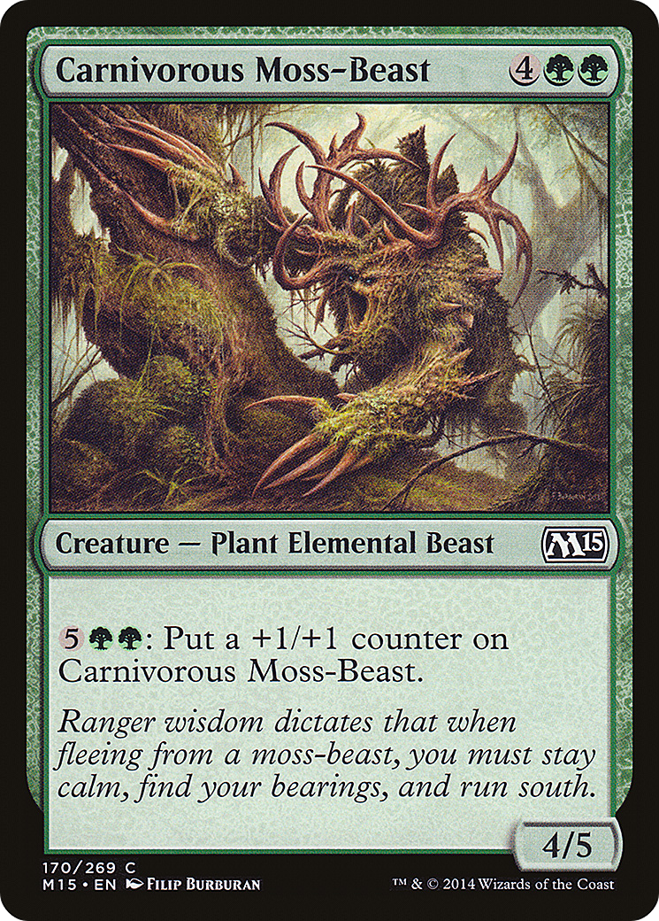 Carnivorous Moss-Beast [Magic 2015]-1
