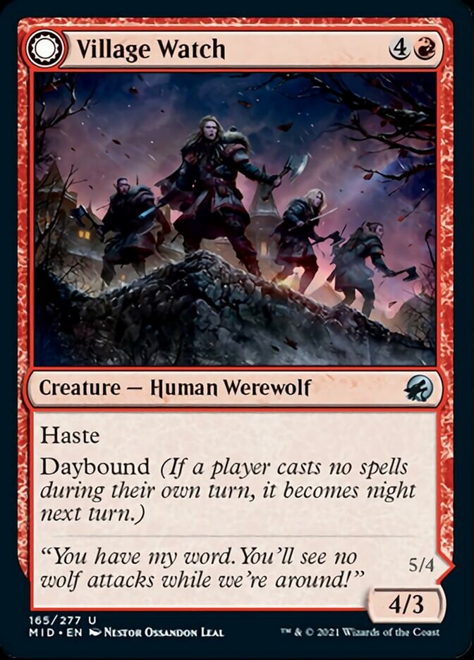 Village Watch // Village Reavers [Innistrad: Midnight Hunt]-1