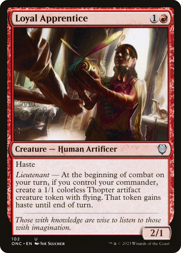 Loyal Apprentice [Phyrexia: All Will Be One Commander]-3