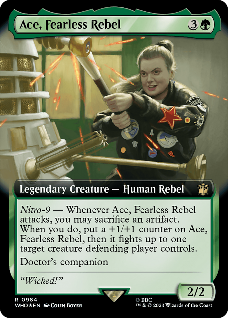 Ace, Fearless Rebel (Extended Art) (Surge Foil) [Doctor Who]-1