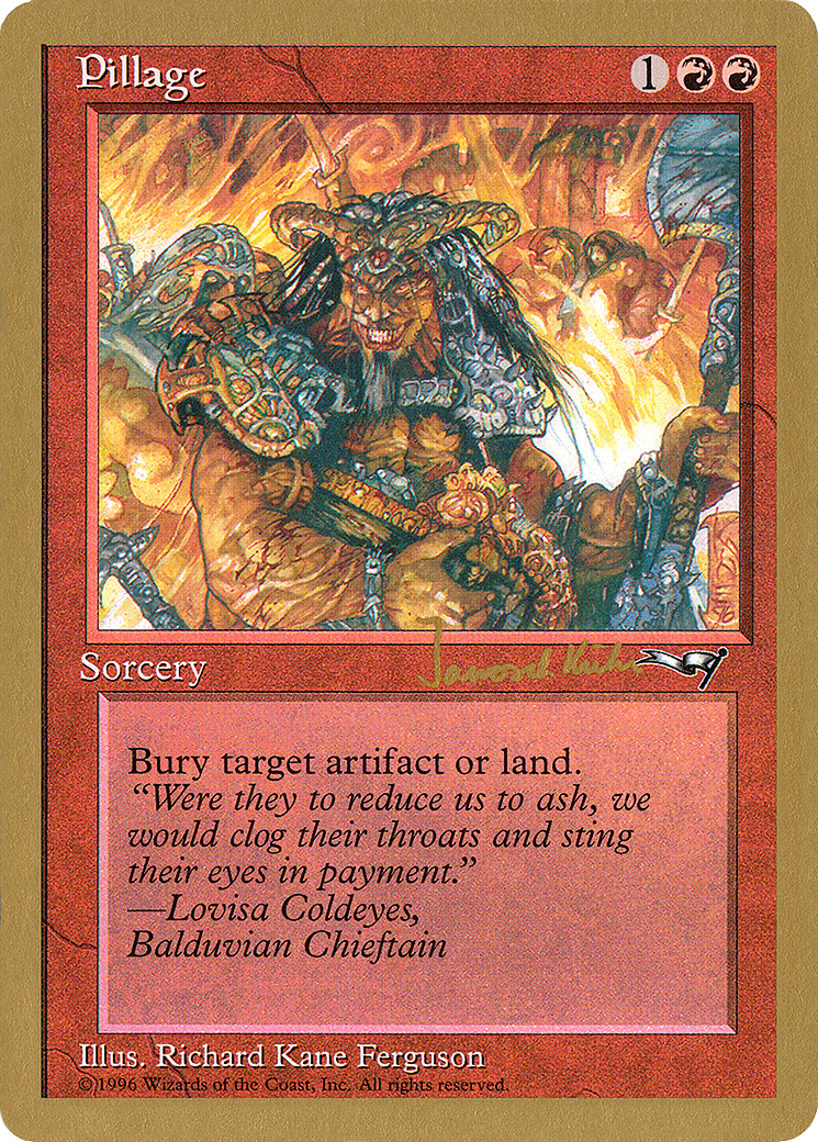 Pillage - 1997 Janosch Kuhn (ALL) (WCD-) - World Championship Decks 1997-1