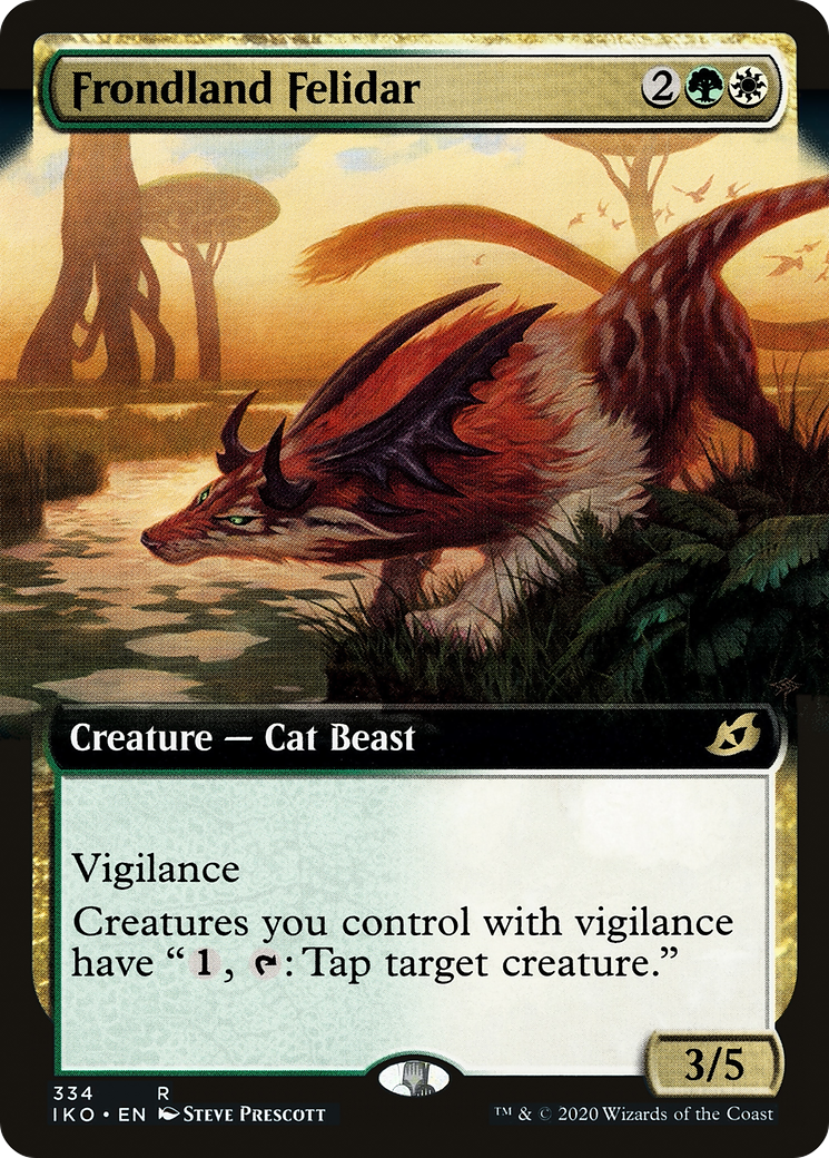 Frondland Felidar (Extended Art) [Ikoria: Lair of Behemoths]-1