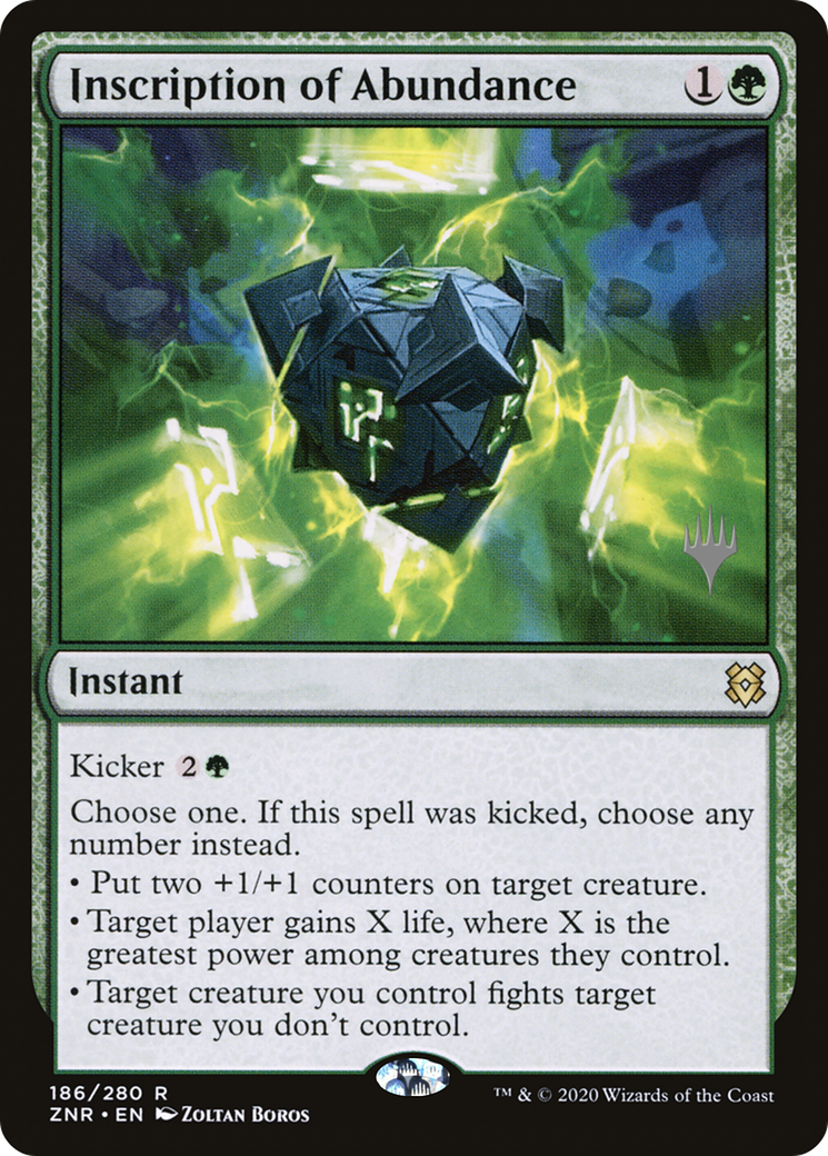 Inscription of Abundance (Promo Pack) [Zendikar Rising Promos]-1