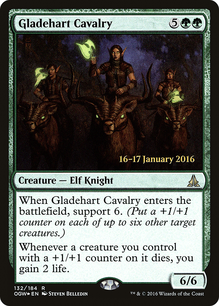 Gladehart Cavalry [Oath of the Gatewatch Prerelease Promos]-1