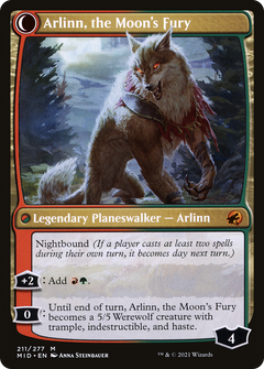 Arlinn, the Pack's Hope // Arlinn, the Moon's Fury [Secret Lair: From Cute to Brute]-2
