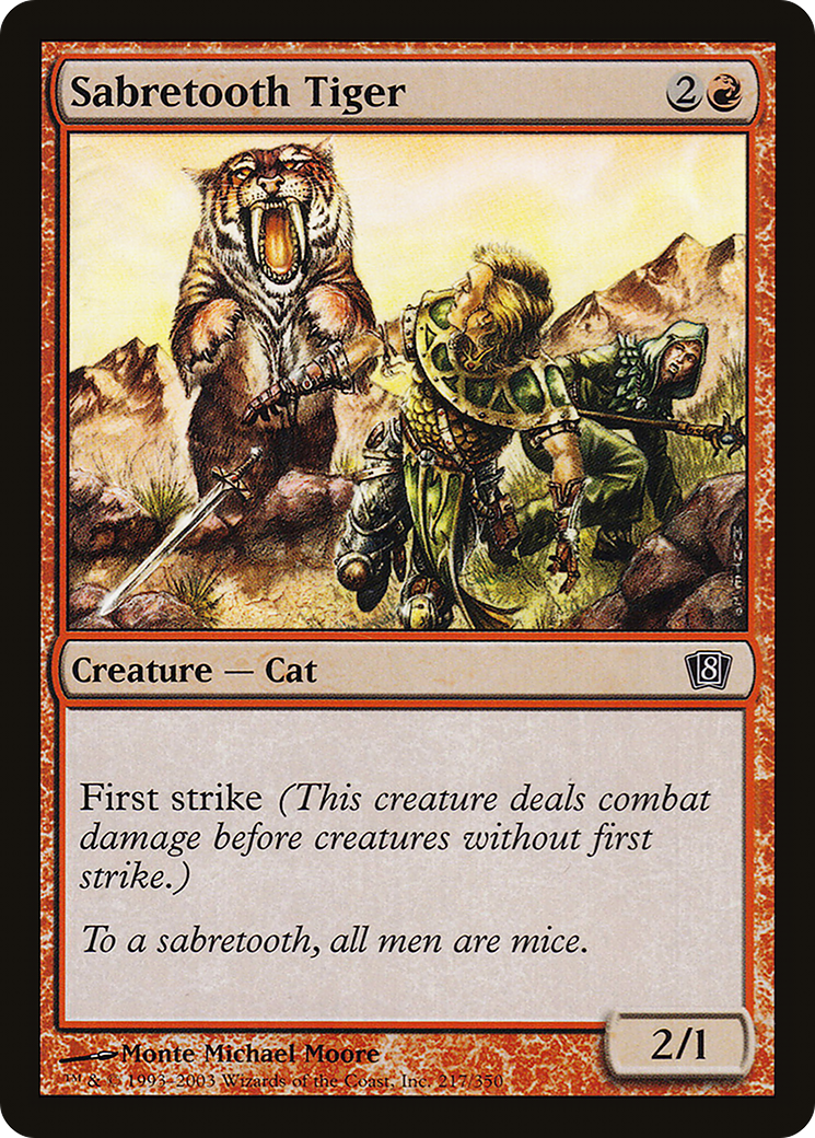 Sabretooth Tiger [Eighth Edition]-1