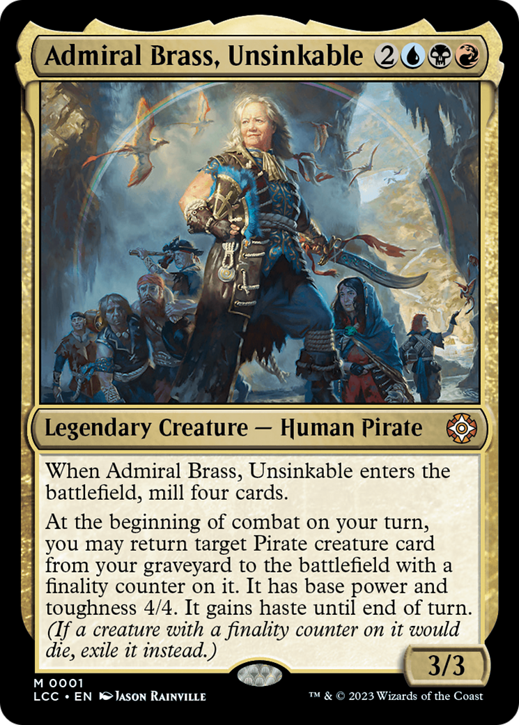Admiral Brass, Unsinkable [The Lost Caverns of Ixalan Commander]-1