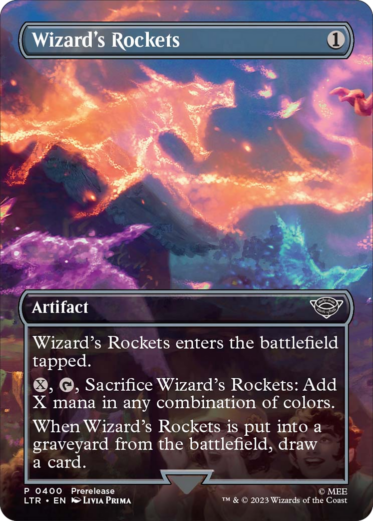 Wizard's Rockets (Borderless Alternate Art) [The Lord of the Rings: Tales of Middle-Earth]-1