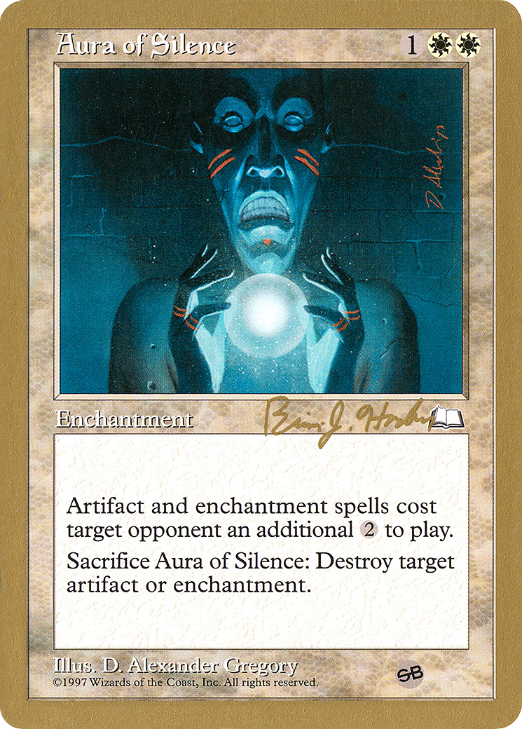 Aura of Silence - 1998 Brian Hacker (WTH) (SB) (WCD-) - World Championship Decks 1998-1