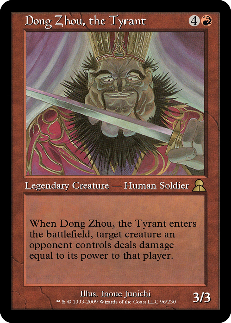 Dong Zhou, the Tyrant (ME3-096) - Masters Edition III Foil-1