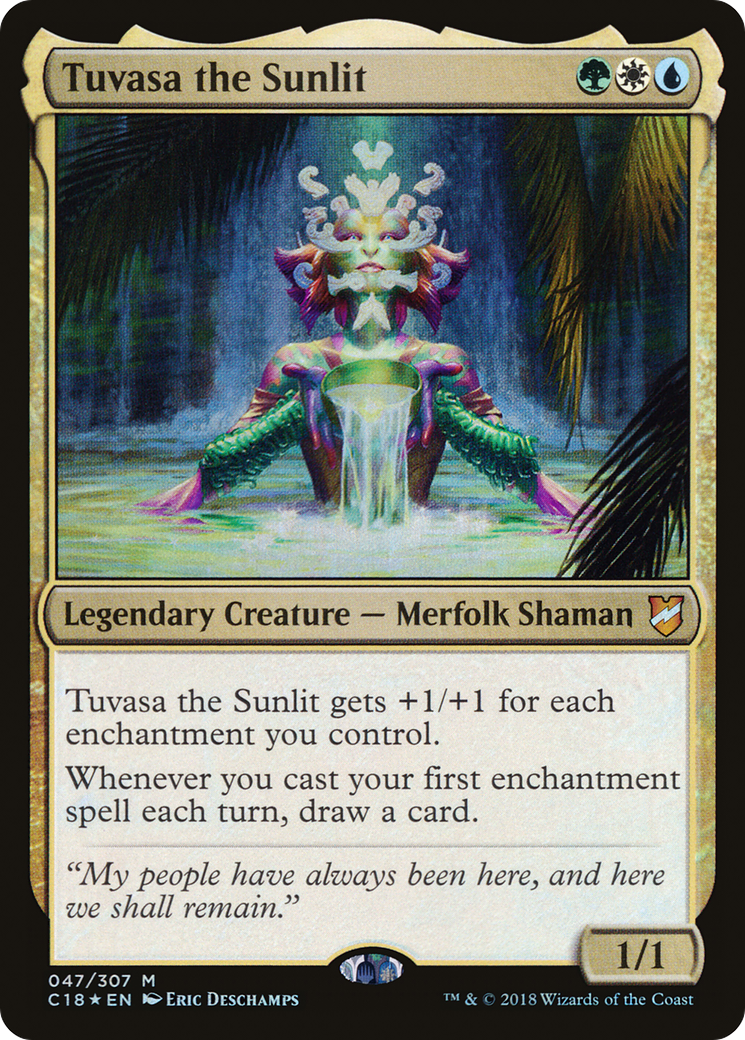 Tuvasa the Sunlit (C18-047) - Commander 2018 Foil-1