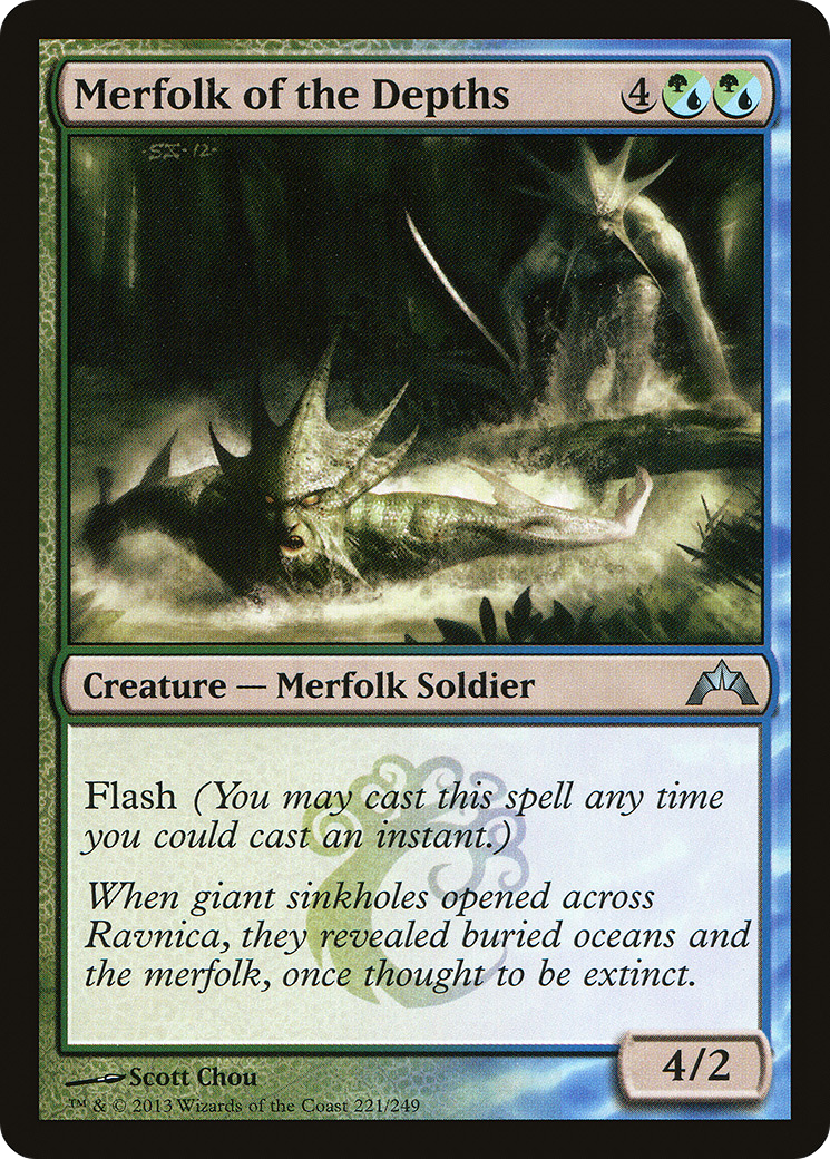 Merfolk of the Depths [Gatecrash]-1