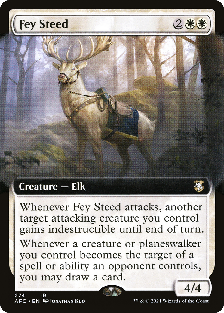 Fey Steed (Extended Art) [Dungeons & Dragons: Adventures in the Forgotten Realms Commander]-1